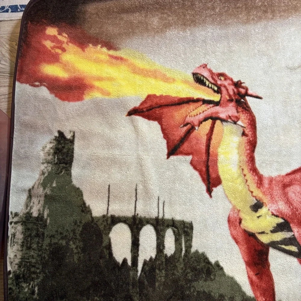 Shavel Home Luxury High Pile Oversized Throw, 60 x 80‎ Inch, Dragon Fire Cozy